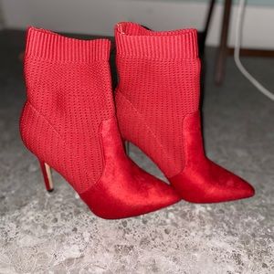 Red Catherine malendrino sock boots